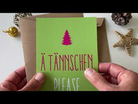 Weihnachtskarte: Ä TÄNNSCHEN PLEASE