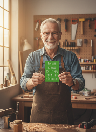 Ruhestand Einladung – Lustige Einladungskarte Ruhestand für Rentenfeier gestalten