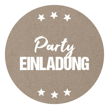 Bierdeckel Einladung: Rustikal - Individuelle Einladung
