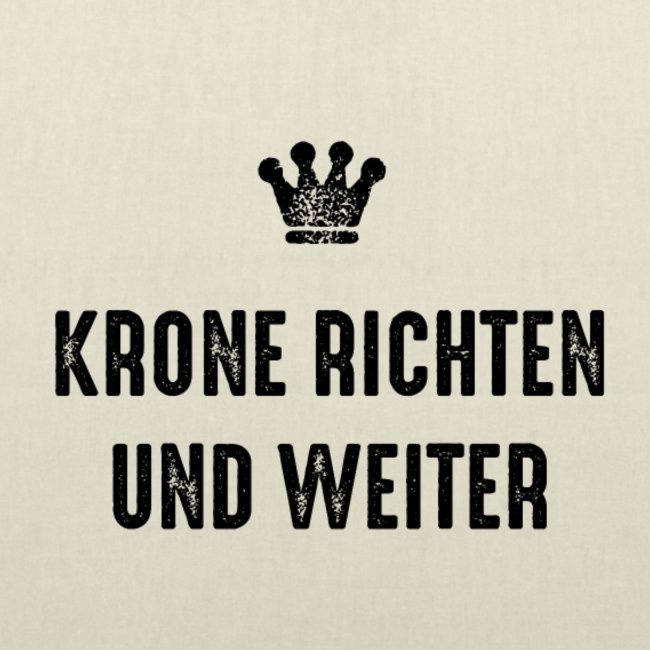 Bio-Stoffbeutel "Krone richten" - Individuelle Einladung