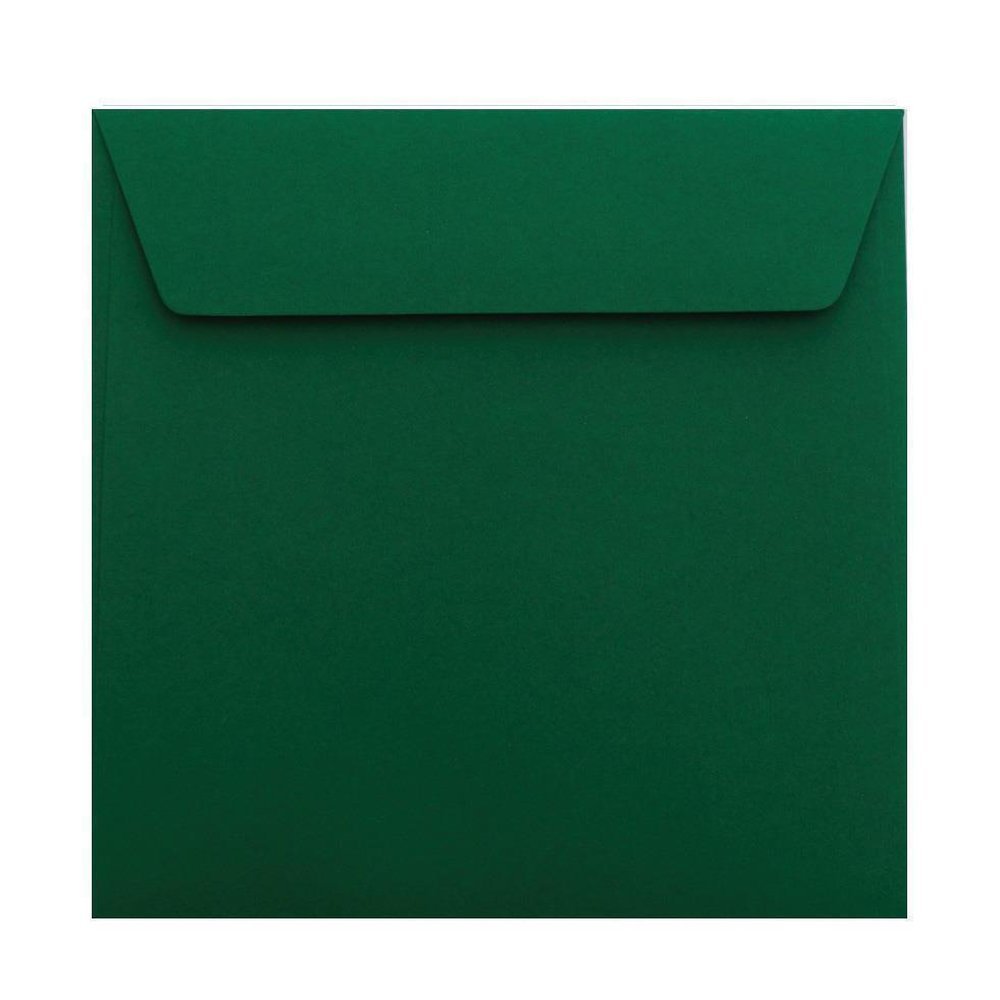 Briefumschläge Quadratisch - Dunkelgrün - Individuelle Einladung