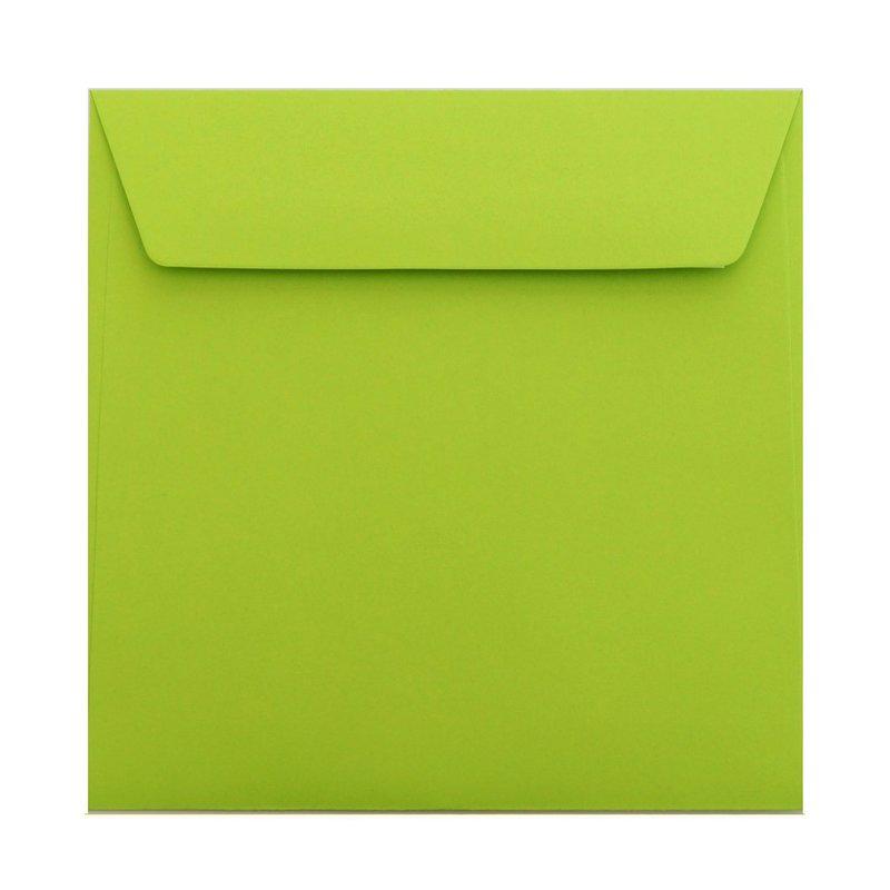 Briefumschläge Quadratisch - Grün - Individuelle Einladung