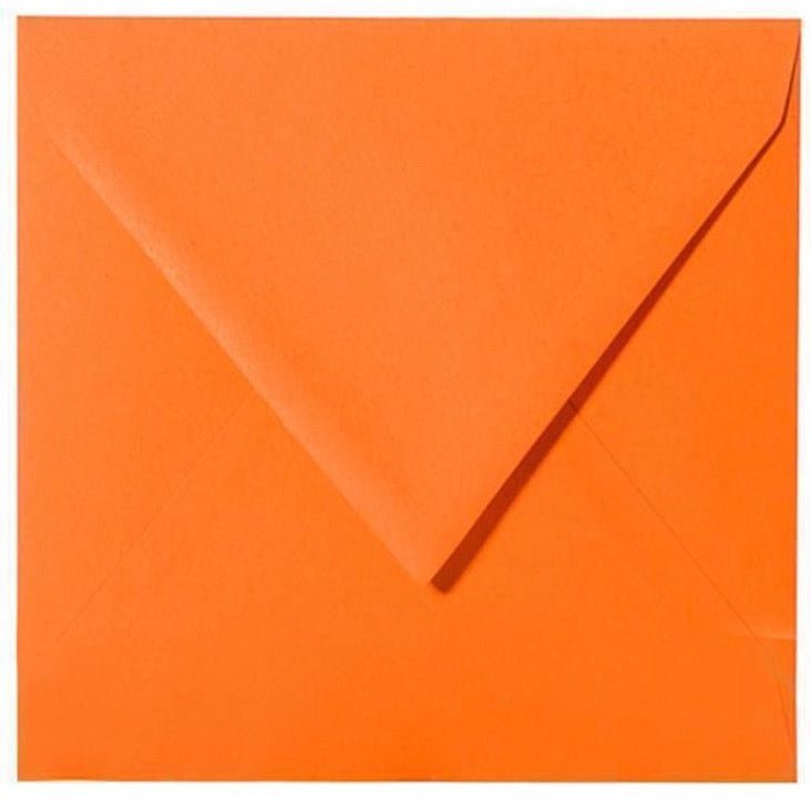 Briefumschläge Quadratisch - Orange - Individuelle Einladung