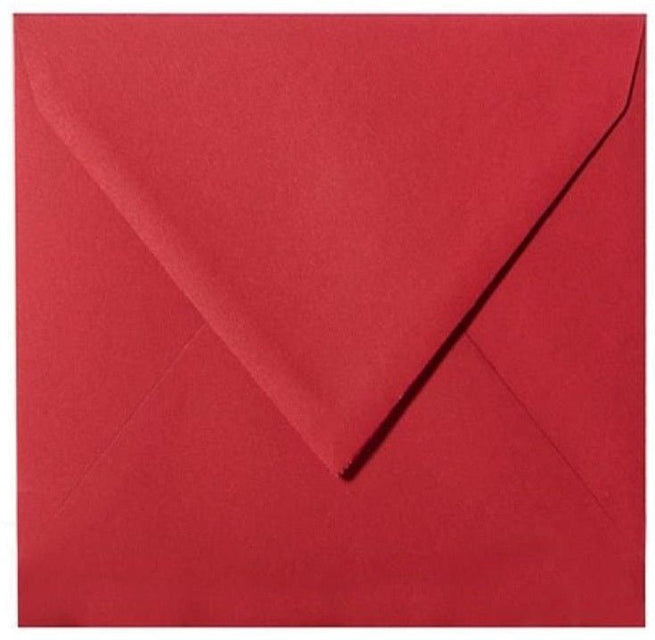 Briefumschläge Quadratisch - Rot - Individuelle Einladung