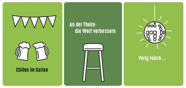 Einladung zum 50. Geburtstag: Chillen, Welt verbessern Individuelle Einladung