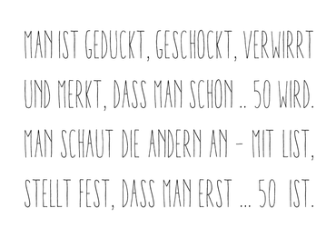 Einladung zum 50. Geburtstag: Erst 50 Individuelle Einladung