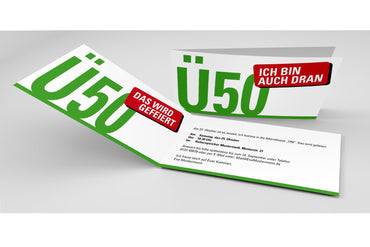 Einladung zum 50. Geburtstag: Ü50 - Ich bin auch dran Individuelle Einladung