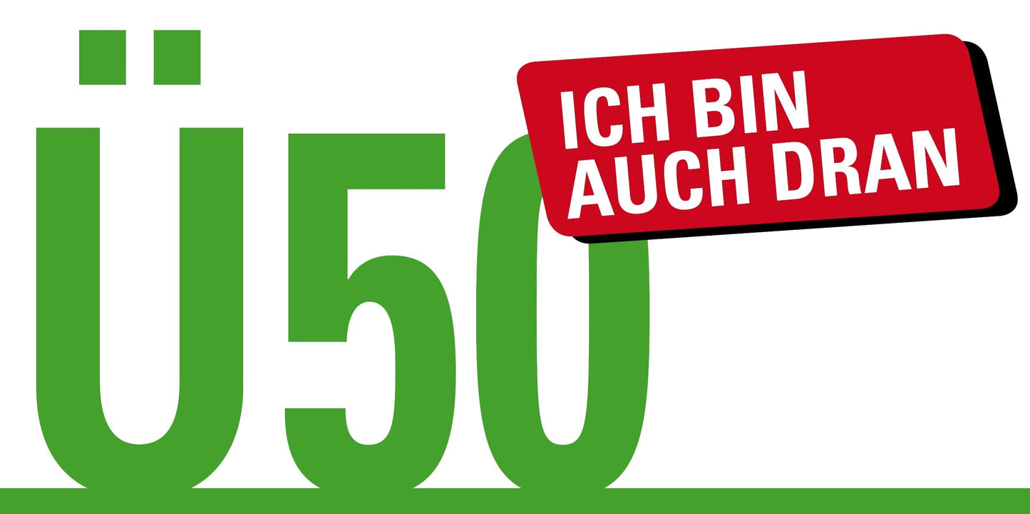 Einladung zum 50. Geburtstag: Ü50 - Ich bin auch dran Individuelle Einladung