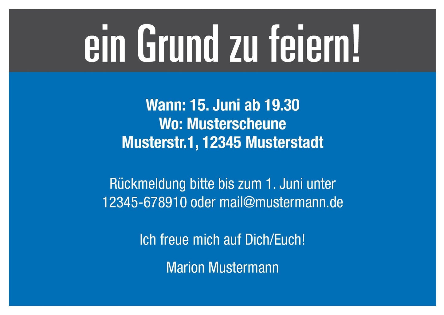 Einladung zum 60. Geburtstag: 60 na und? Individuelle Einladung