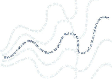 Einladung zum 60. Geburtstag: Lebenslauf Individuelle Einladung