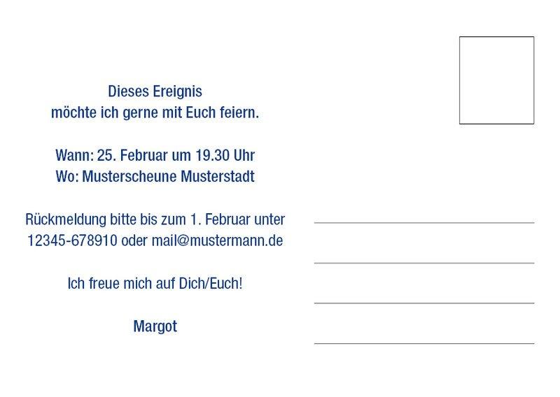 Einladung zum 60. Geburtstag: Lebenslauf Individuelle Einladung