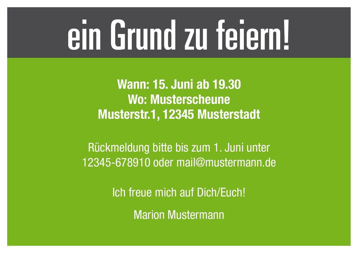 Einladung zum 70. Geburtstag: 70 na und? Individuelle Einladung