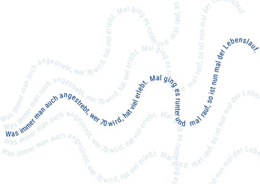 Einladung zum 70. Geburtstag: Lebenslauf Individuelle Einladung