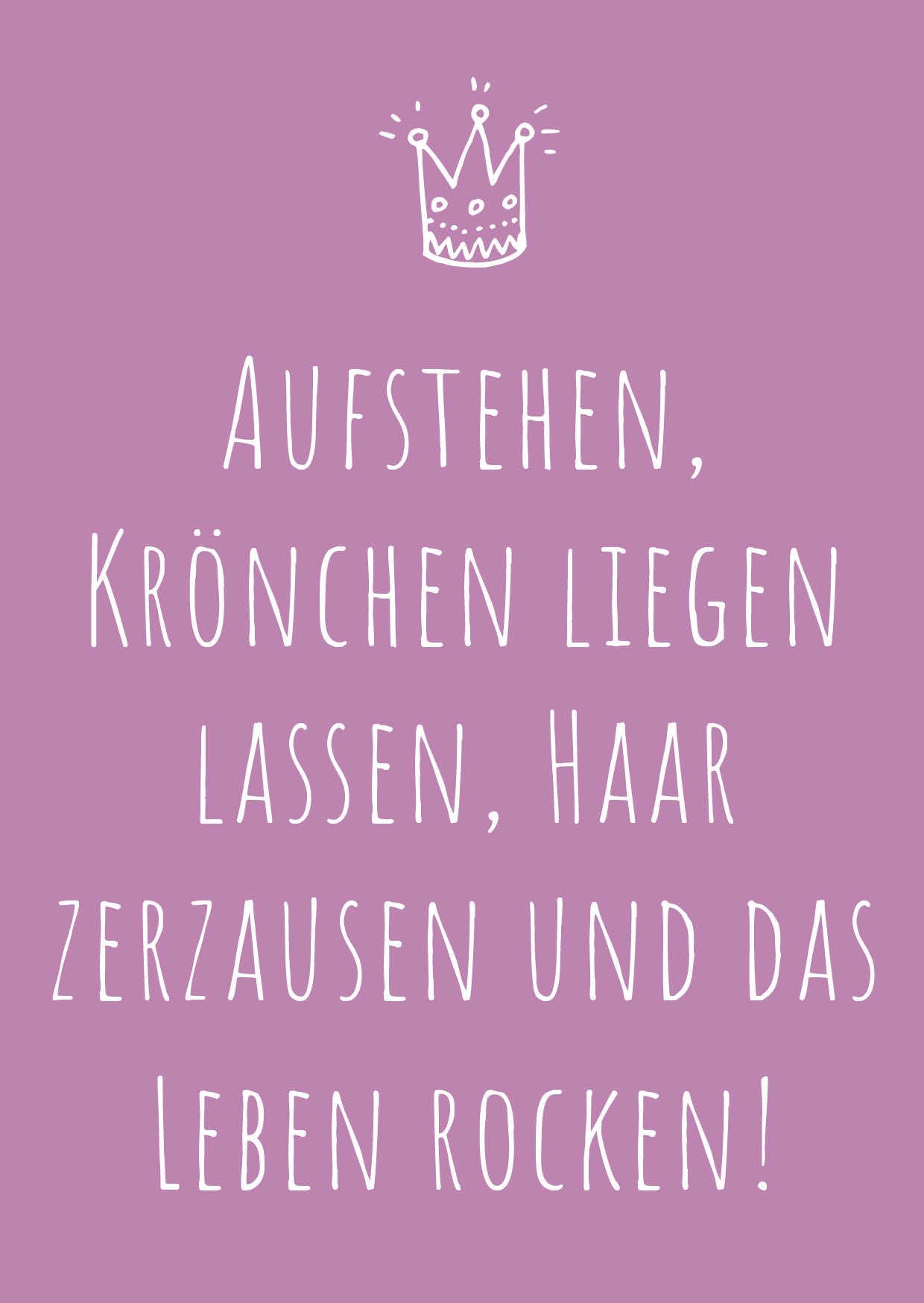 Einladung zum Geburtstag: Krönchen liegen lassen und das Leben rocken Individuelle Einladung