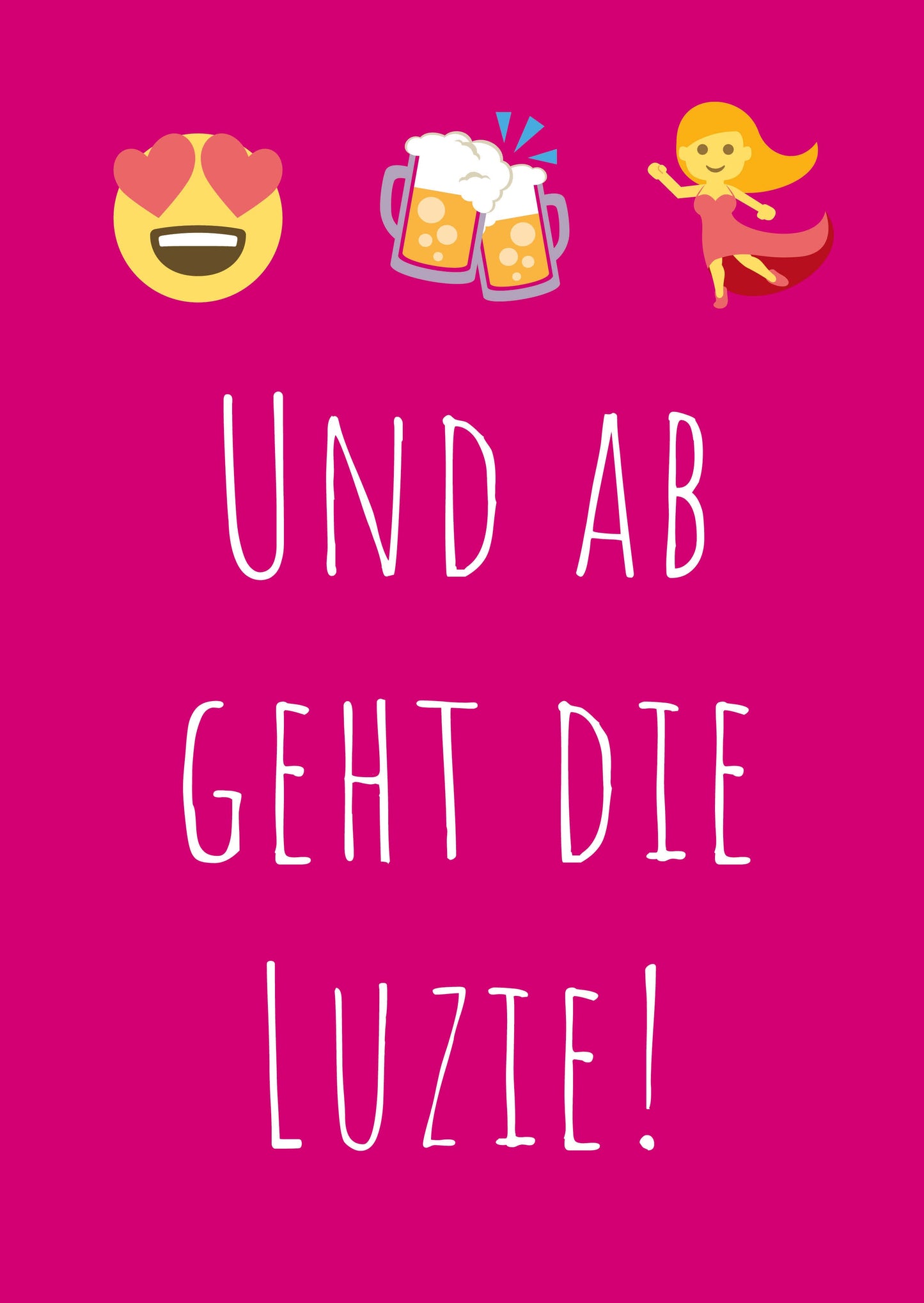 Einladung zum Geburtstag: Und ab  geht die  Luzie! Individuelle Einladung