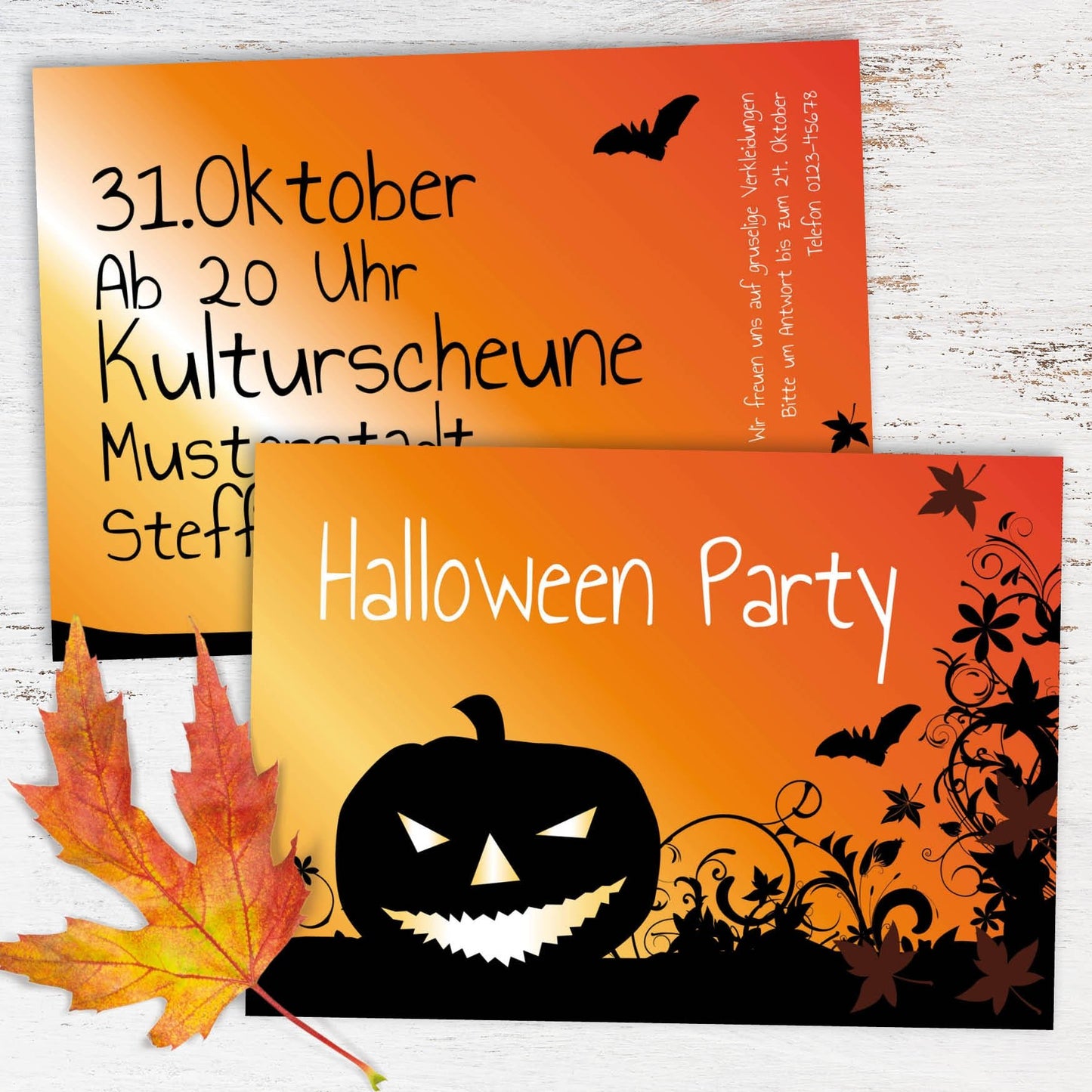 Einladung zur Halloween Party Individuelle Einladung