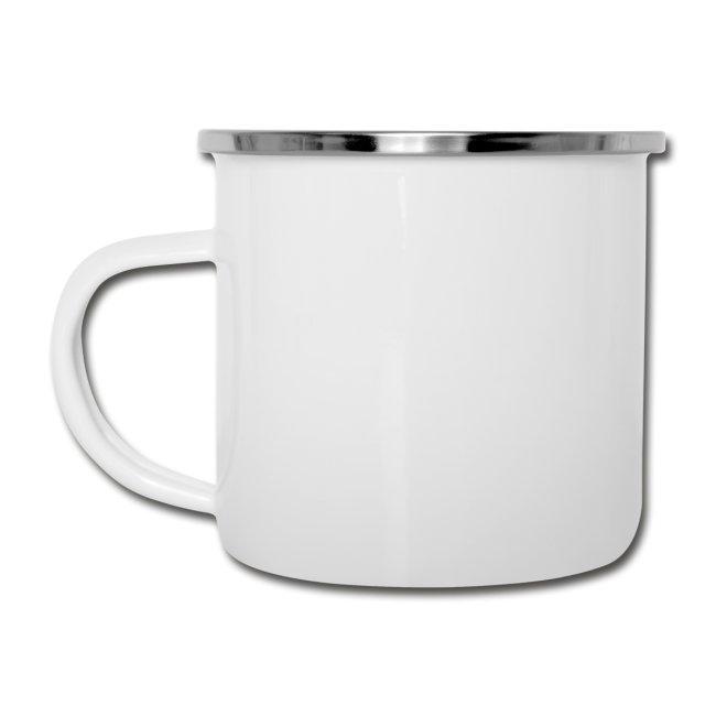 Emaille Tasse "Fünfzig" - Individuelle Einladung