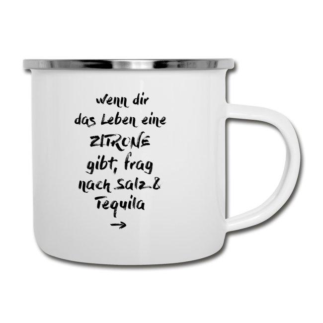 Emaille Tasse "TEQUILA" - Individuelle Einladung