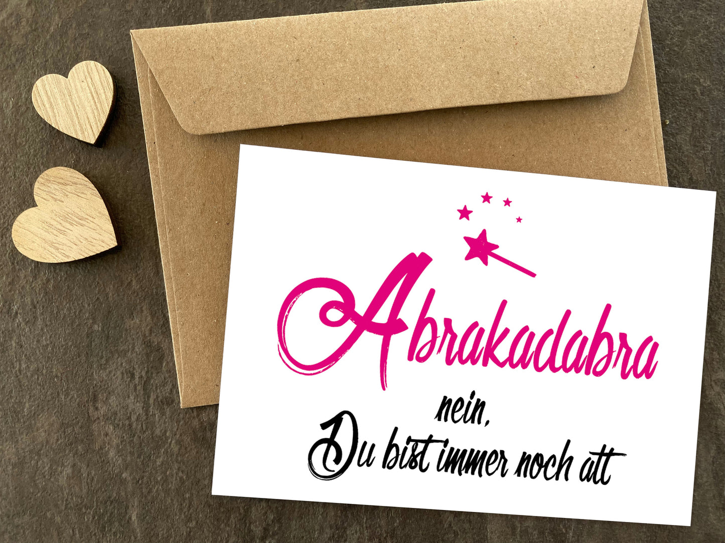 Glückwunsch - Postkarte: ABRAKADABRA! - Individuelle Einladung