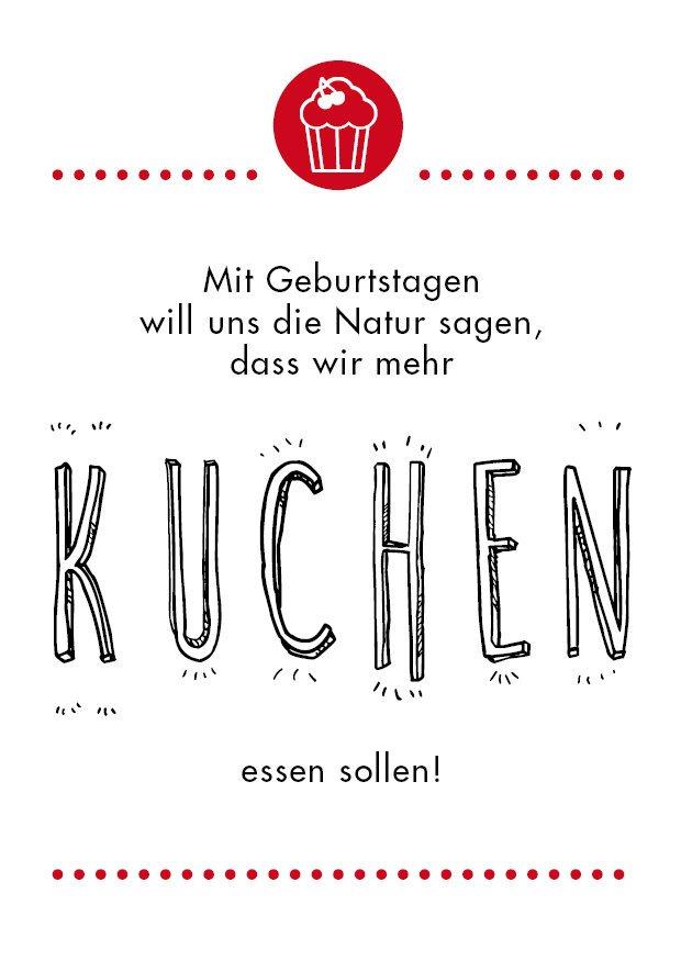 Glückwunsch - Postkarte: Mehr Kuchen - Individuelle Einladung