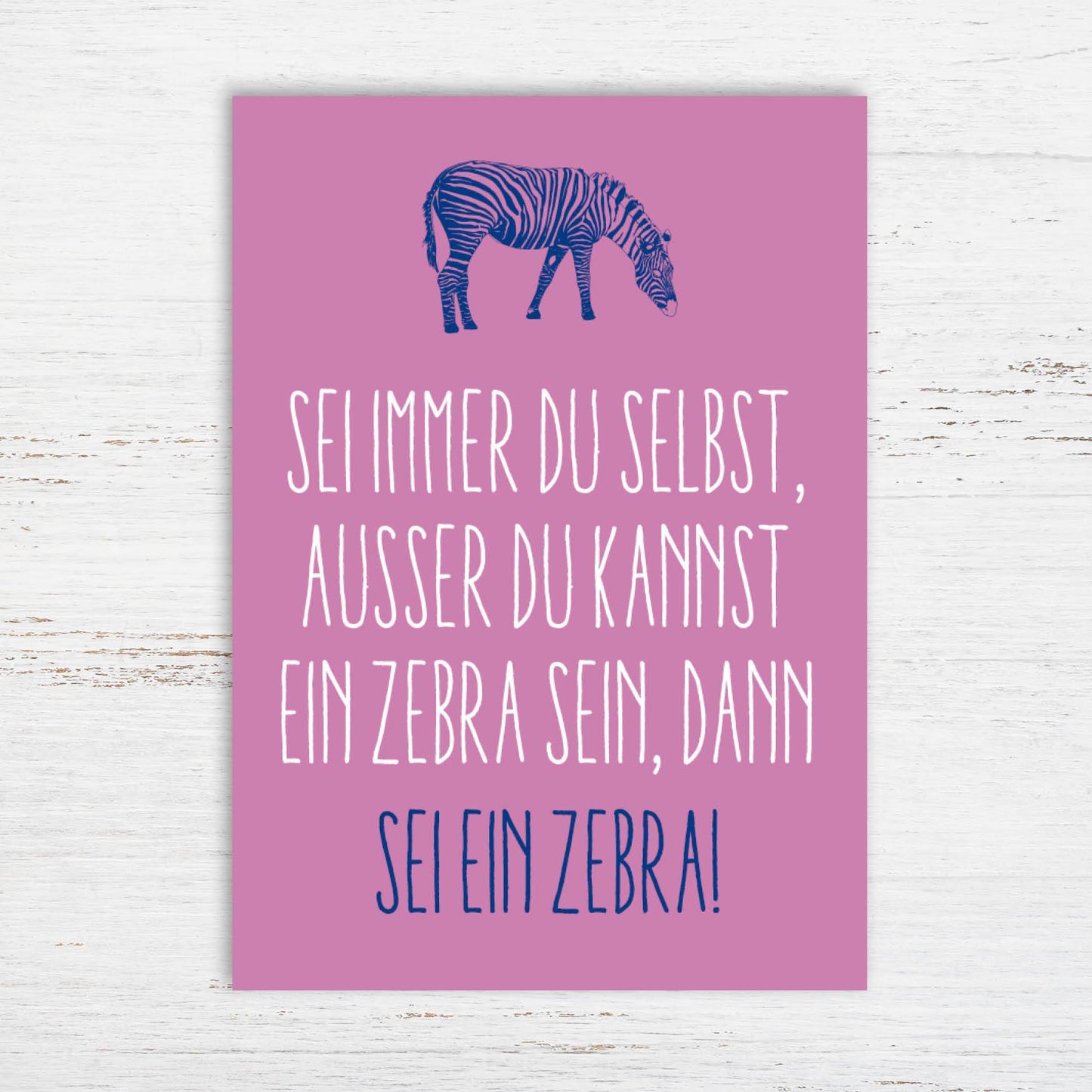 Grußkarten: Zebra - Individuelle Einladung