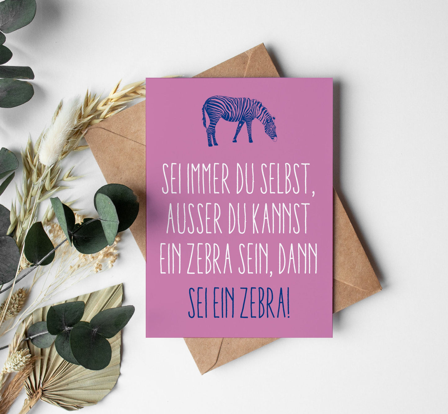 Grußkarten: Zebra - Individuelle Einladung