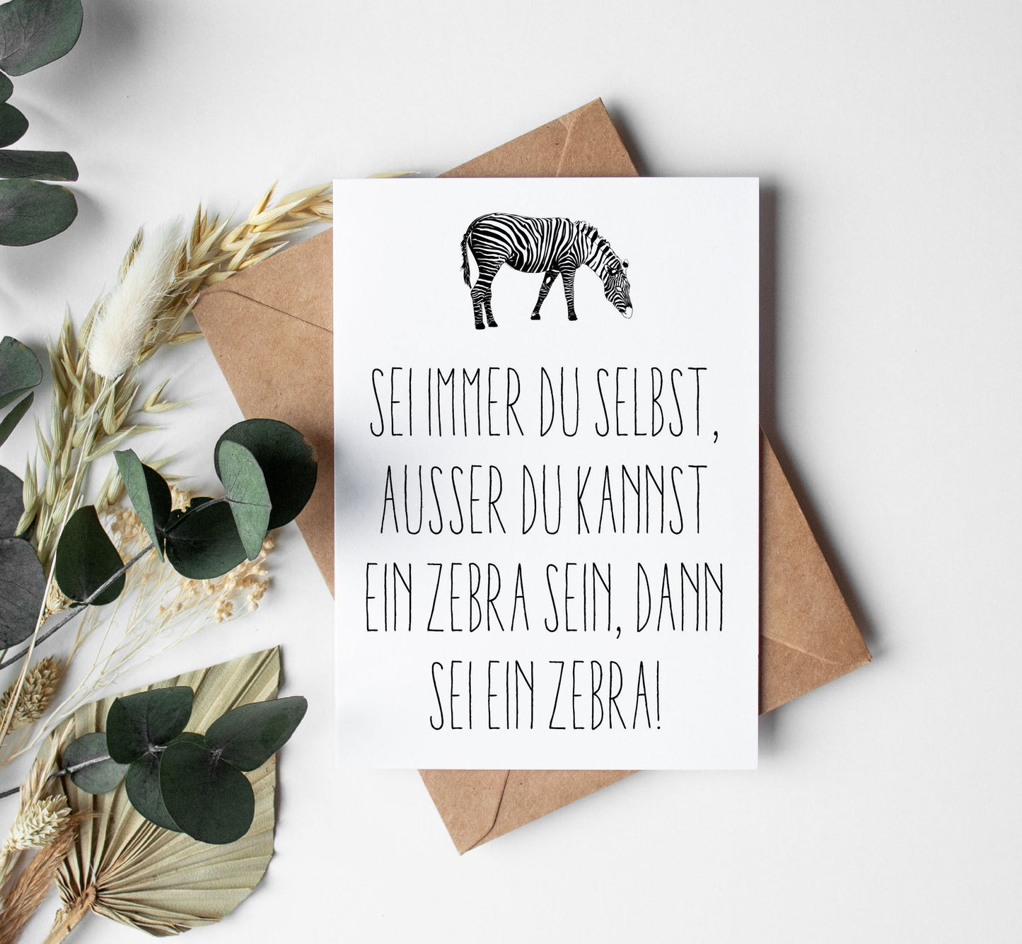 Grußkarten: Zebra - Individuelle Einladung