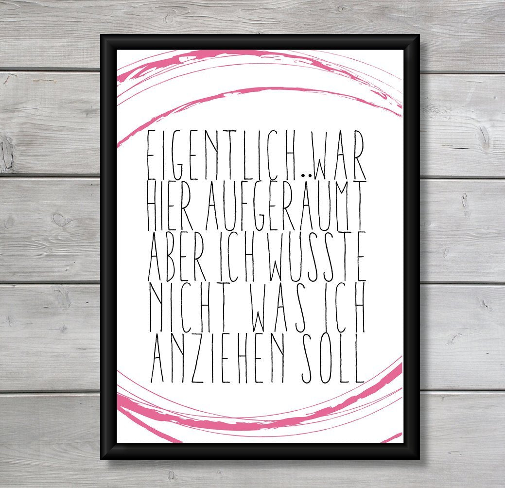 Kunstdruck Poster "Aufgeräumt" - Individuelle Einladung