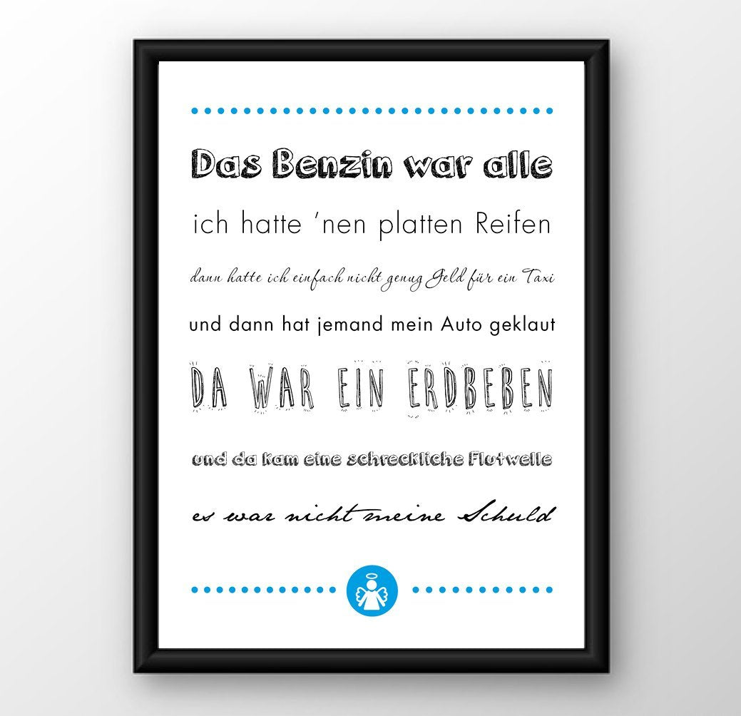 Kunstdruck Poster "Flutwelle" - Individuelle Einladung