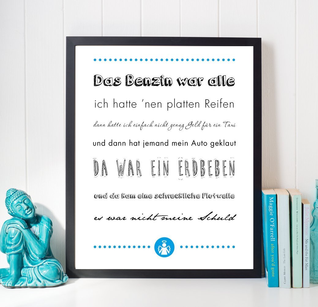 Kunstdruck Poster "Flutwelle" - Individuelle Einladung