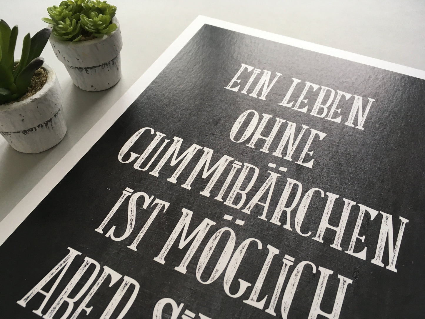 Kunstdruck Poster "GUMMIBÄRCHEN" - Individuelle Einladung