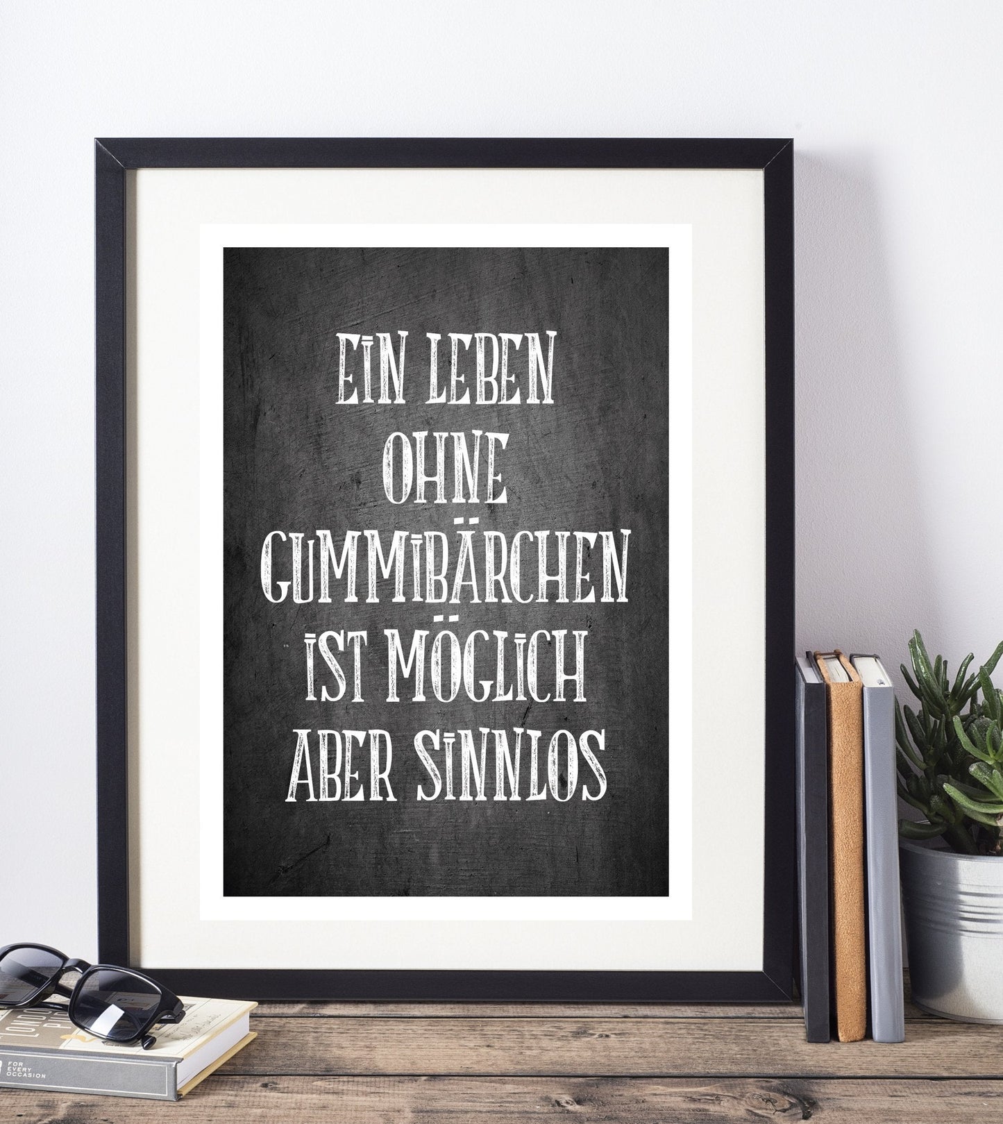 Kunstdruck Poster "GUMMIBÄRCHEN" - Individuelle Einladung