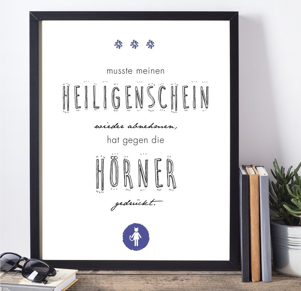 Kunstdruck Poster "HEILIGENSCHEIN" - Individuelle Einladung