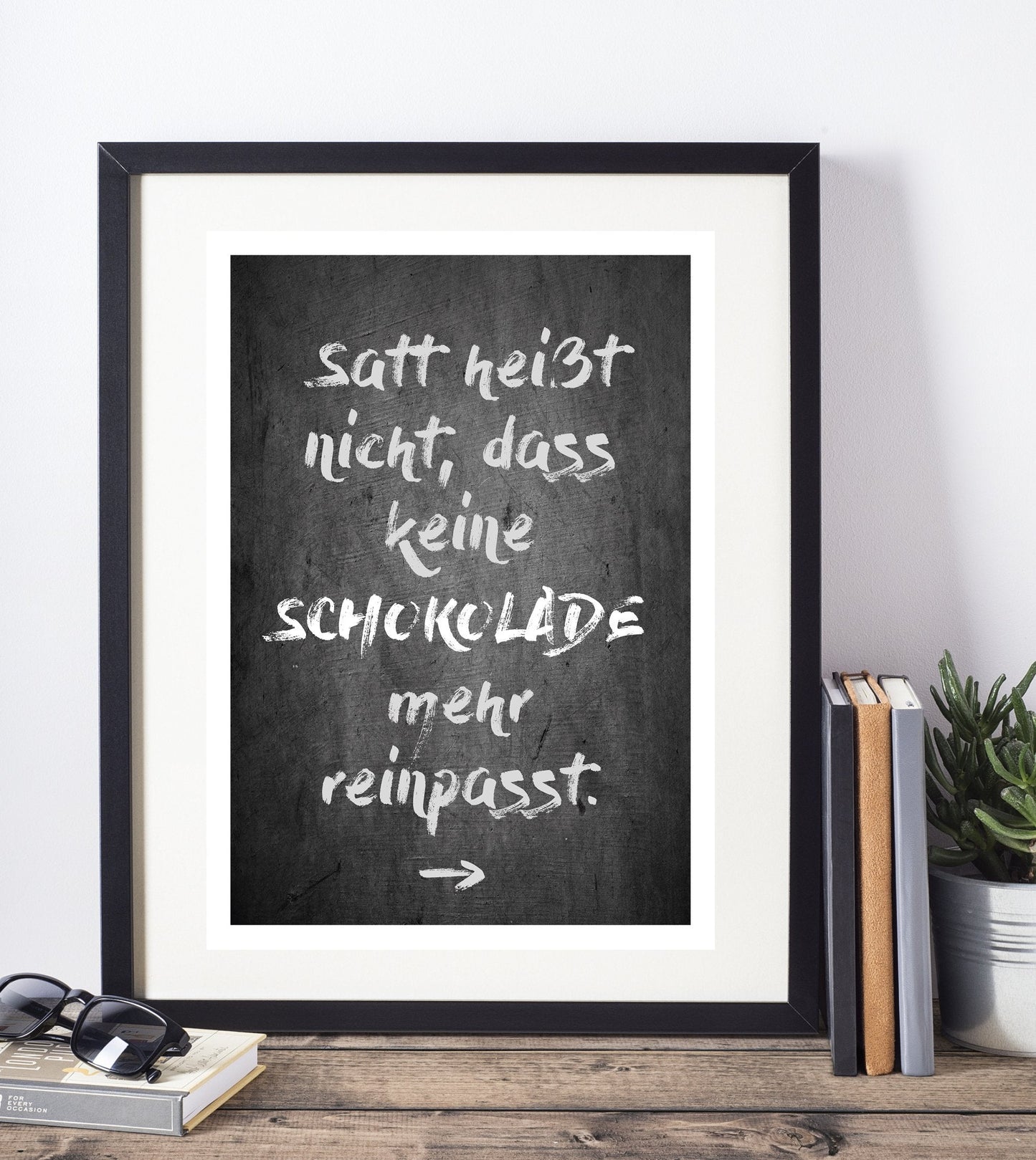 Kunstdruck Poster "SCHOKOLADE" - Individuelle Einladung