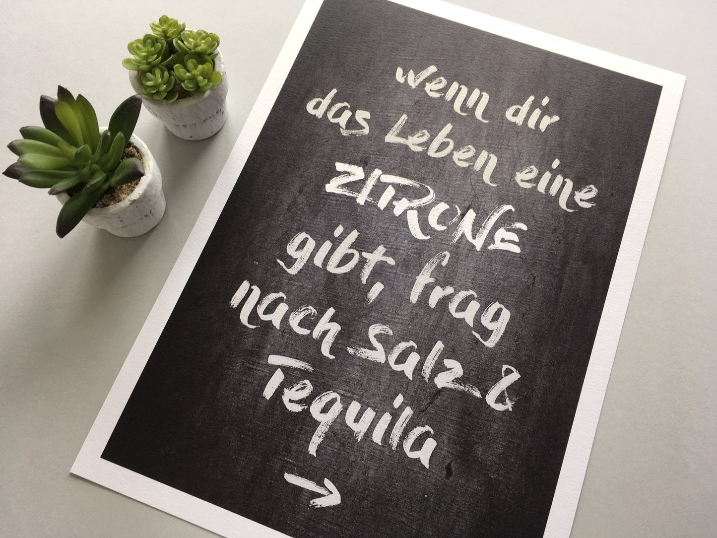 Kunstdruck Poster "TEQUILA" - Individuelle Einladung