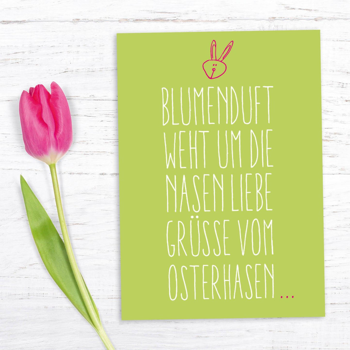 Oster Grußkarte: Blumenduft - Individuelle Einladung