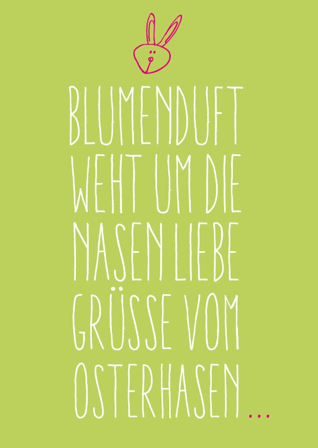 Oster Grußkarte: Blumenduft - Individuelle Einladung