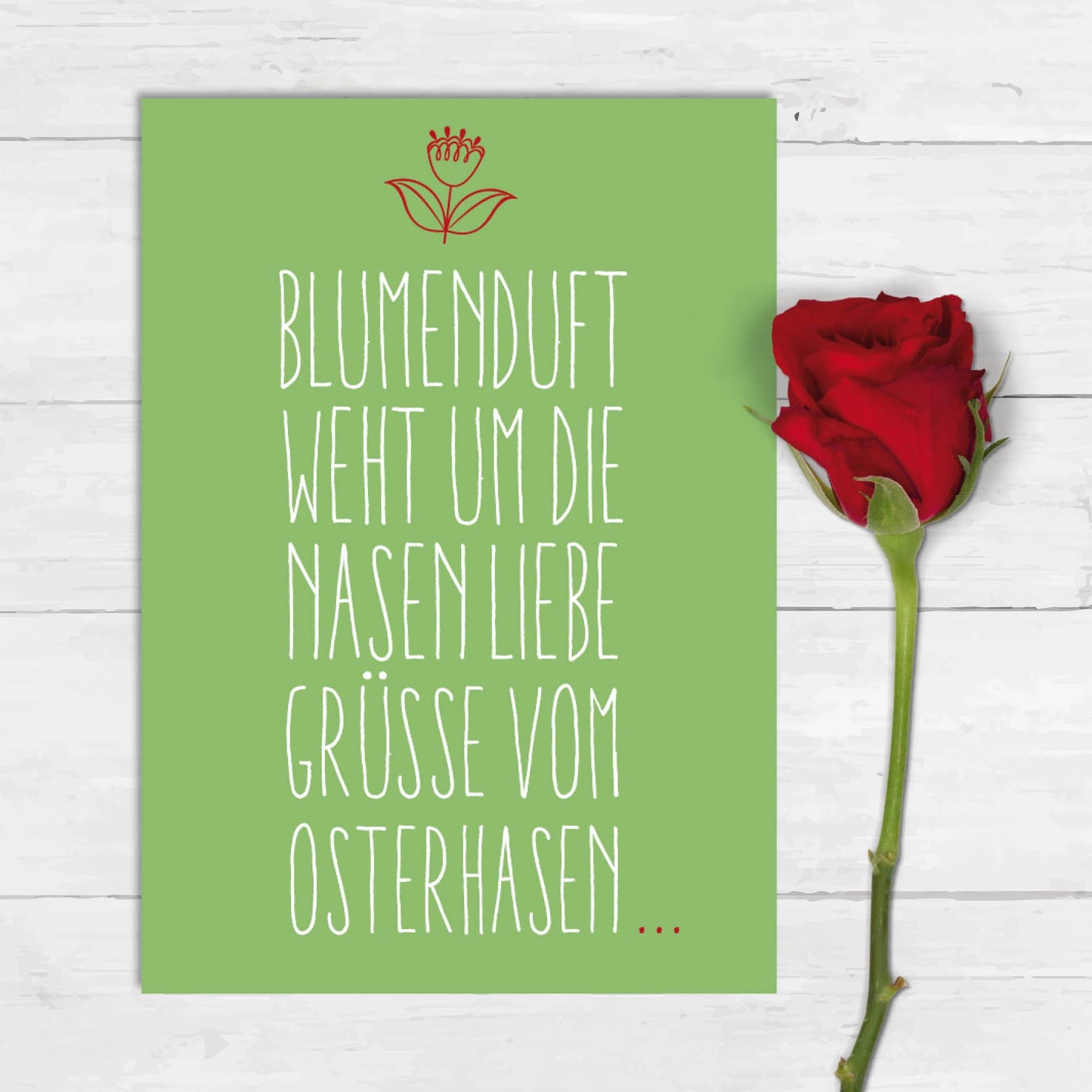 Oster Grußkarte: Blumenduft - Individuelle Einladung