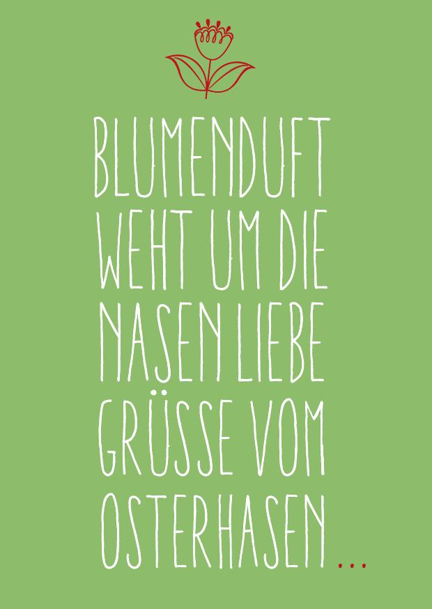 Oster Grußkarte: Blumenduft - Individuelle Einladung