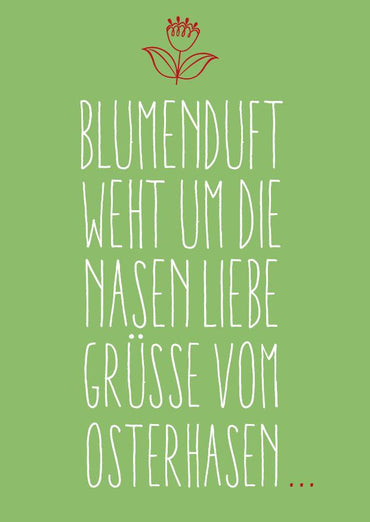 Oster Grußkarte: Blumenduft - Individuelle Einladung