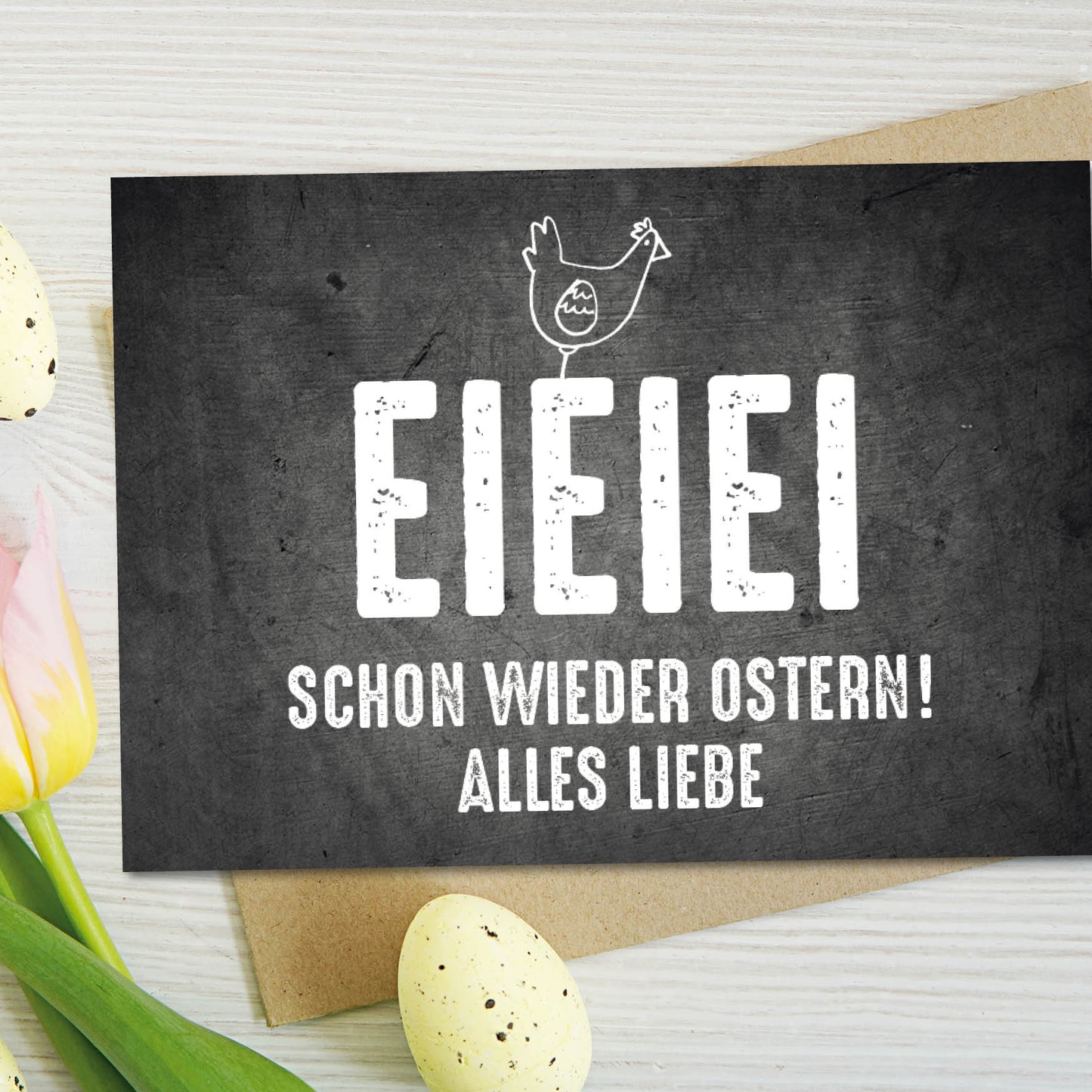 Oster Grußkarte: EI EI EI - Individuelle Einladung