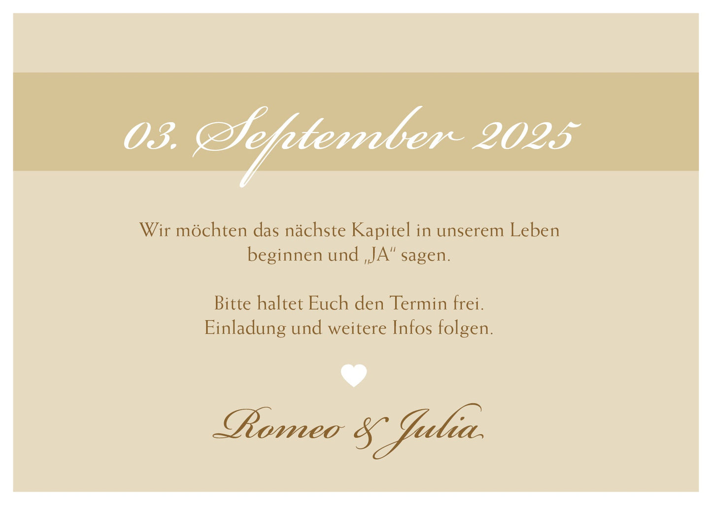 Save the Date Karten: Liebe ist... Individuelle Einladung