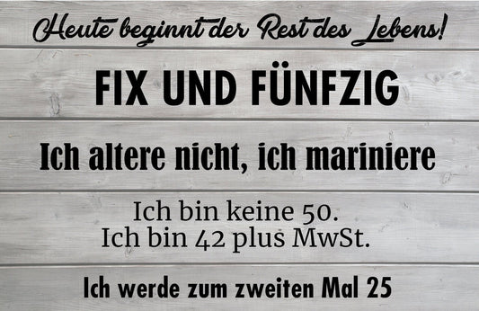 Die lustigsten Sprüche und Zitate zum 50. Geburtstag - Individuelle Einladung