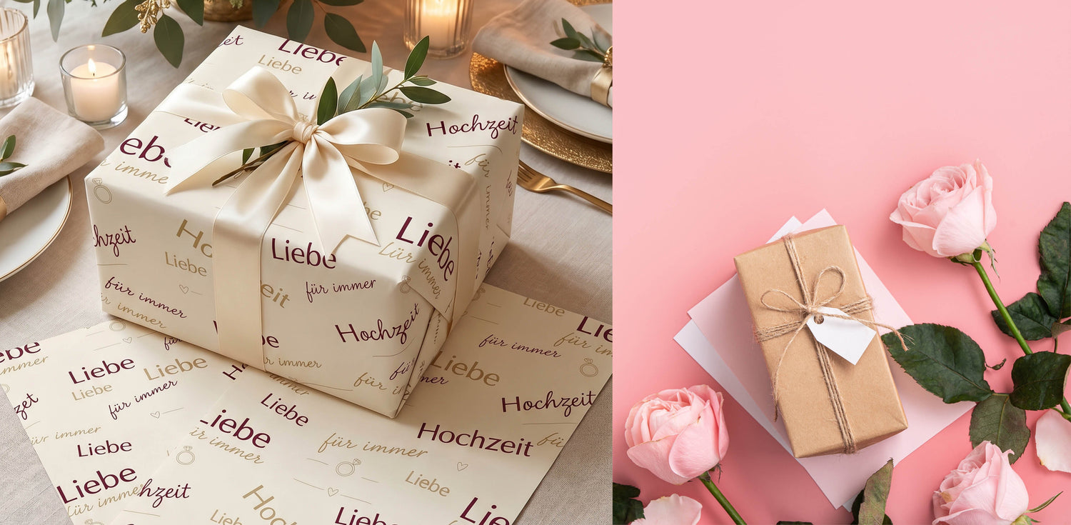 Geschenkpapier Hochzeit & Liebe