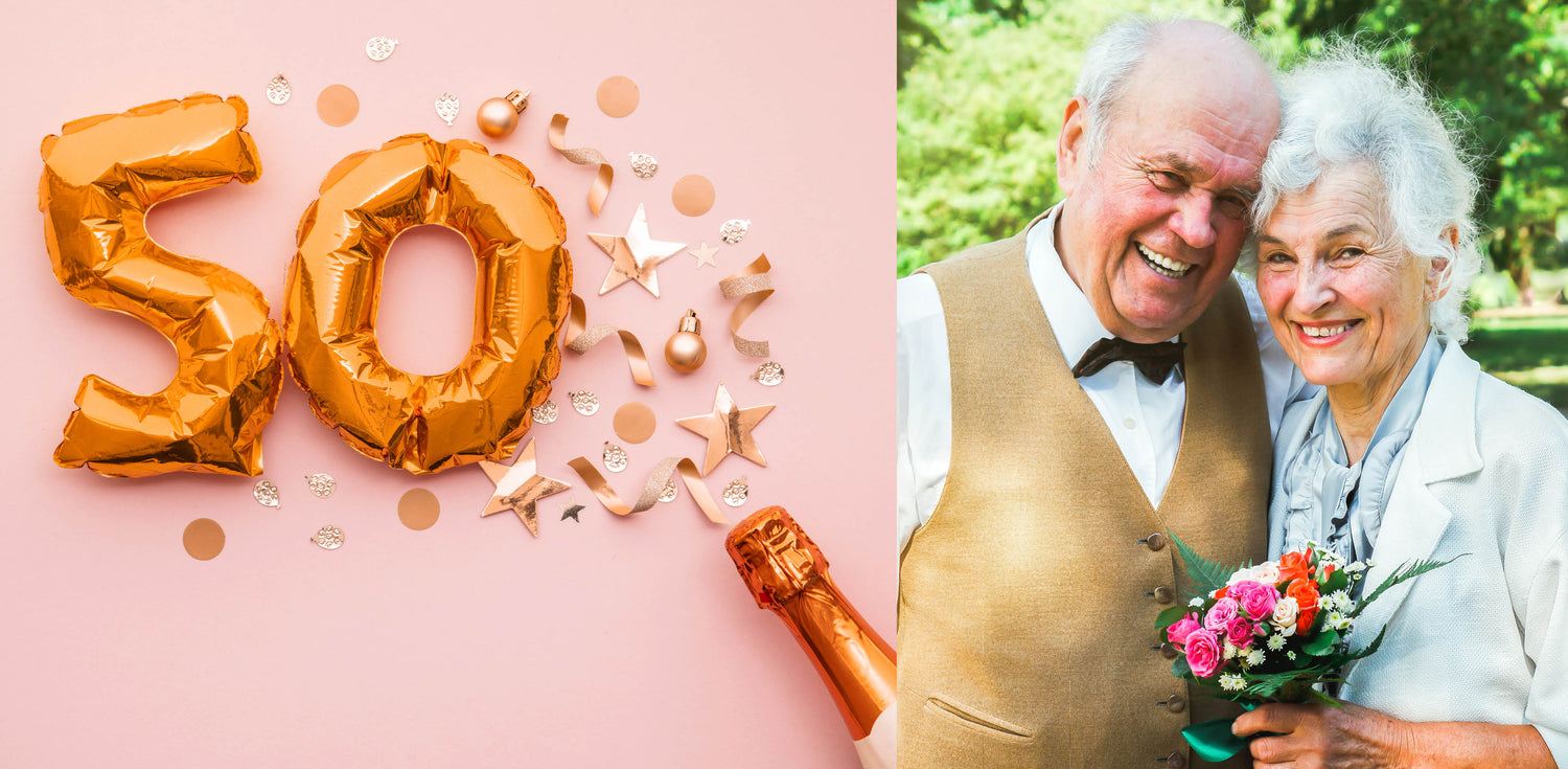 Goldene Hochzeit Einladungen