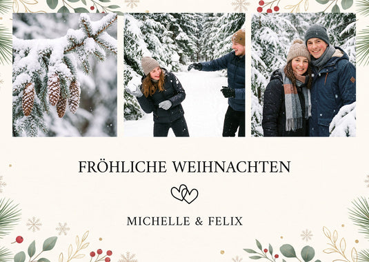 Weihnachtskarten personalisiert
