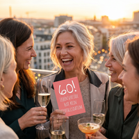 Einladung zum 60. Geburtstag: Lebensfreude hat kein Verfallsdatum