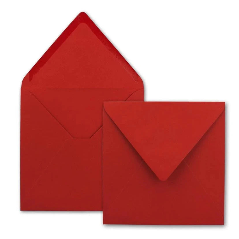 Briefumschläge Quadratisch - Rot