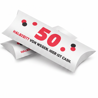 Geldgeschenk Verpackung Geburtstag – 50 | Halbzeit? Von wegen.