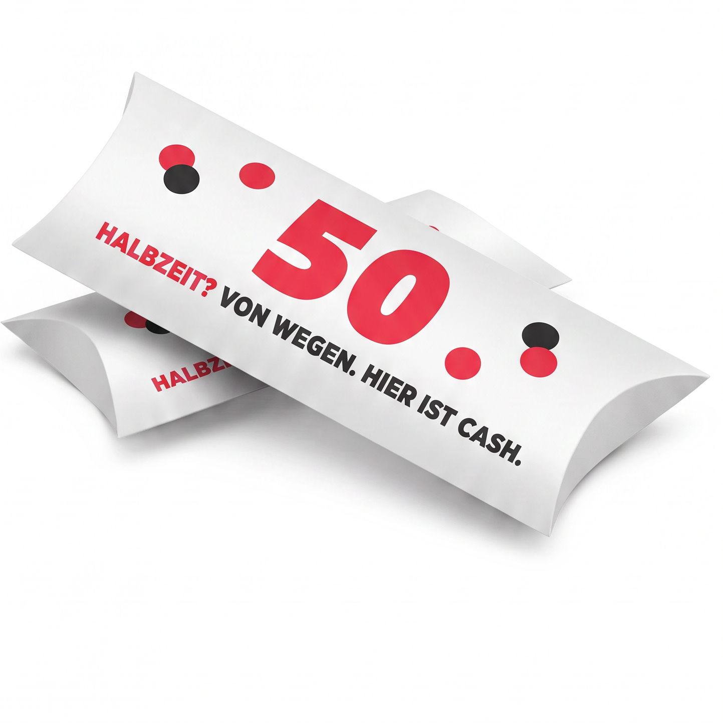 Geldgeschenk Verpackung Geburtstag – 50 | Halbzeit? Von wegen.